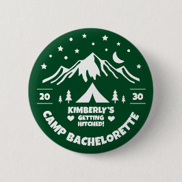 Green Camp Bachelorette Bridal Ronde Button 5,7 Cm