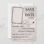 Green Cancun Passport Bewaar de datum Save The Date (Voorkant)