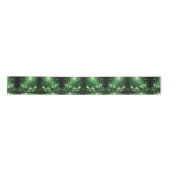 Green Candles Christmas Satin Ribbon Lint (Voorkant)
