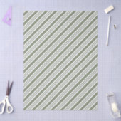 Green Candy Cane Gestreept Kerstfeest Tissuepapier (Craft)