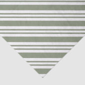 Green Candy Cane Gestreept Kerstfeest Tissuepapier (Detail)