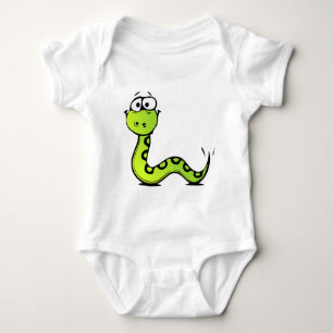 Green Cartoon Snake Romper