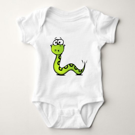 Green Cartoon Snake Romper (Voorkant)