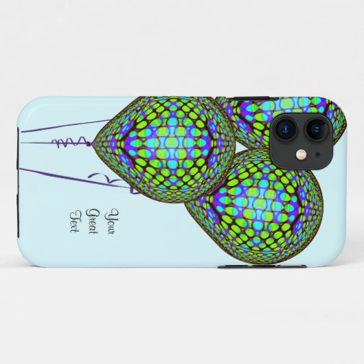 Green Case-Mate iPhone Case (Achterkant (horizontaal))