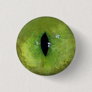Green Cat Eye Ronde Button 3,2 Cm