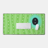 Green Caterpillar Motif Gallery Wrap Wall Canvas (Clavier et souris)