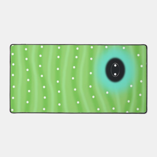 Green Caterpillar Motif Gallery Wrap Wall Canvas (Recto)