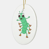 Green Caterstone Keramisch Ornament (Links)