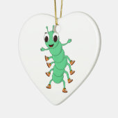 Green Caterstone Keramisch Ornament (Links)