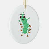 Green Caterstone Keramisch Ornament (Rechts)