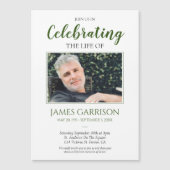 Green Celebration of Life Photo Memorial (Voorkant)