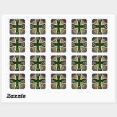 Green Celtic Cross Sticker (Vel)
