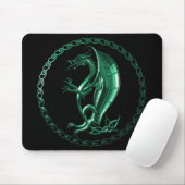 Green Celtic Dragon Muismat (Met muis)