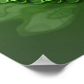 Green Celtic Dragon Poster (Hoek)