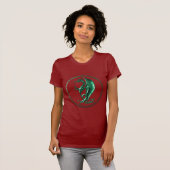 Green Celtic Dragon T-shirt (Voorkant volledig)