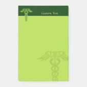 Green Celtic Knot Caduceus Post-it® Notes (Voorkant)