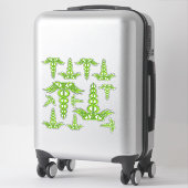 Green Celtic Knot Caduceus Sticker (Koffer)
