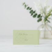Green Celtic Knot Mariage Table Place Cartes (Debout devant)