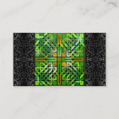 Green Celtic Knot Tile 174 Visitekaartje (Achterkant)