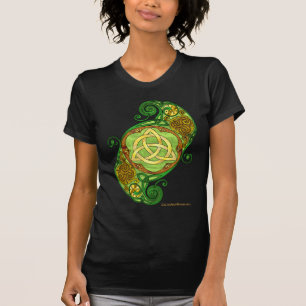 Green Celtic Spiral Trinity Knot T-shirt