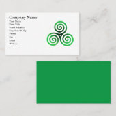Green Celtic Tris Visitekaartje (Voorkant / Achterkant)