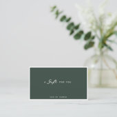 Green | Certificat cadeau minimaliste moderne (Debout devant)