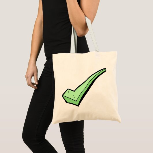 Green Check Mark-Canvas tas (Voorkant (product))