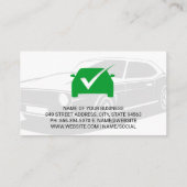Green Check Mark Logo Visitekaartje (Achterkant)