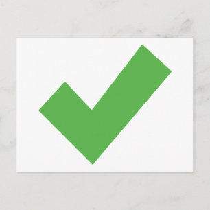 GREEN CHECKMARK CONTROLEERT CORRECT SYMBOOL BRIEFK BRIEFKAART