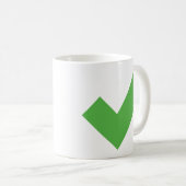 GREEN CHECKMARK CONTROLEERT CORRECT SYMBOOL KOFFIEMOK (Voorkant rechts)
