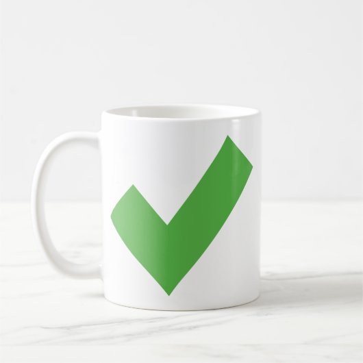 GREEN CHECKMARK CONTROLEERT CORRECT SYMBOOL KOFFIEMOK (Links)