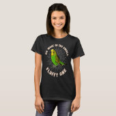 Green Cheek Conure Beware of Conure T-shirt (Voorkant volledig)