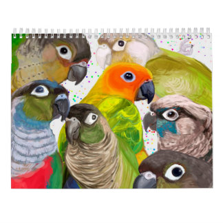 Green Cheek Conure Parrot 2021-kalender Kalender