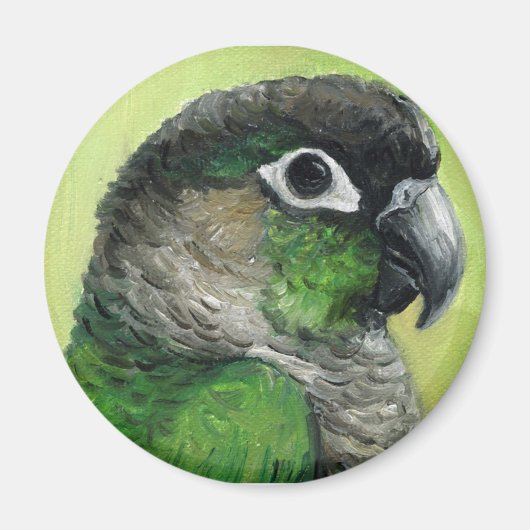 "Green Cheeked Conure" Vogelkunstmagneet Magneet (Voorkant)