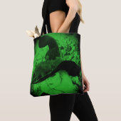 Green Cheeky Witch Wiccan Pagan Sac fourre-tout Sh (De près)