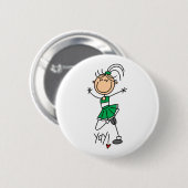 Green Cheerleader Ronde Button 5,7 Cm (Voorkant /achterkant)