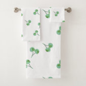 Green Cherry Bad Handdoek (Insitu)