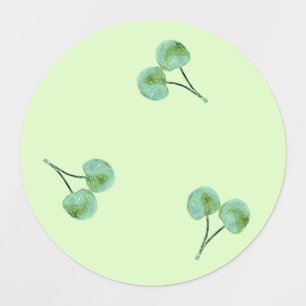 Green Cherry Labels