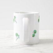 Green Cherry Pattern Extra Grote Mok (Achterkant)