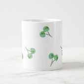 Green Cherry Pattern Extra Grote Mok (Voorkant)