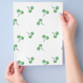 Green Cherry Pattern Flyer (Hand)