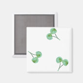 Green Cherry Pattern Magneet (Voorkant / Achterkant)