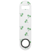 Green Cherry Pattern Speed Flessenopener (Achterkant)