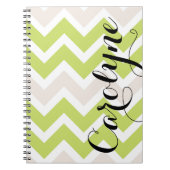 Green Chevron | Gepersonaliseerd Notitieboek (Voorkant)