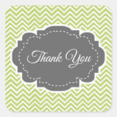 Green Chevron Hartelijk dank Sticker (Voorkant)