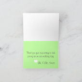 Green Chevron Merci Note (Intérieur)