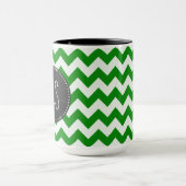 Green Chevron Stripes alkbord Mok (Midden)