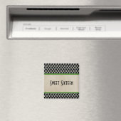 Green Chic Quatrefoil Sweet 16 Magnet (In Situ (Lave-vaisselle))