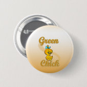Green Chick Ronde Button 5,7 Cm (Voorkant /achterkant)