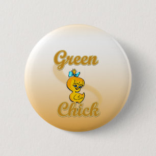 Green Chick Ronde Button 5,7 Cm